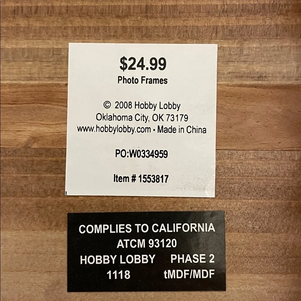 Hobby Lobby Rustic Clip Frame in Brown and Silver